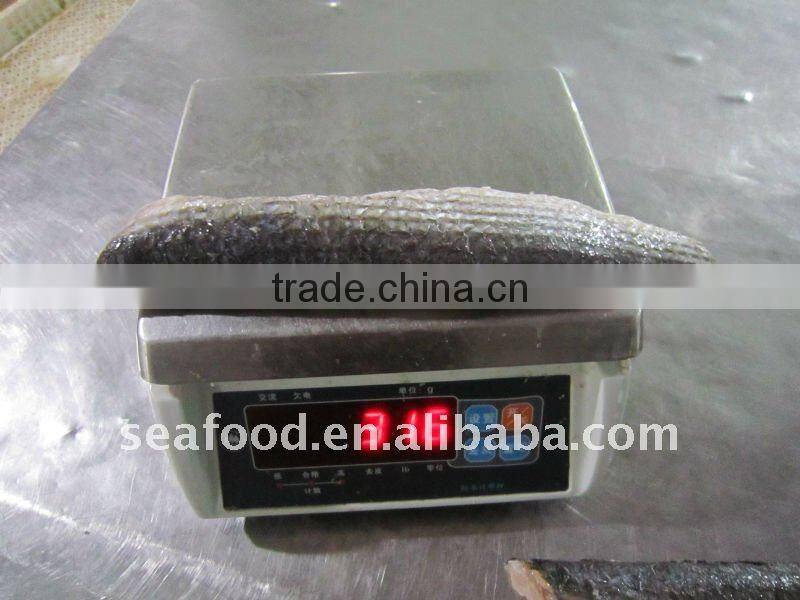 IQF frozen grey mullet fillets skin-on without scale