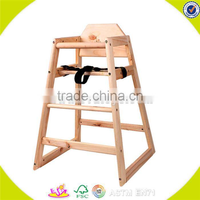 Wholesale top quality wooden baby high chair household wooden baby high chair best furniture sale W08F006