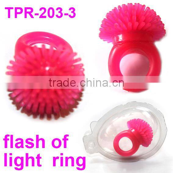 Fashion Finger Rings/Christmas Light Up Jelly Rings