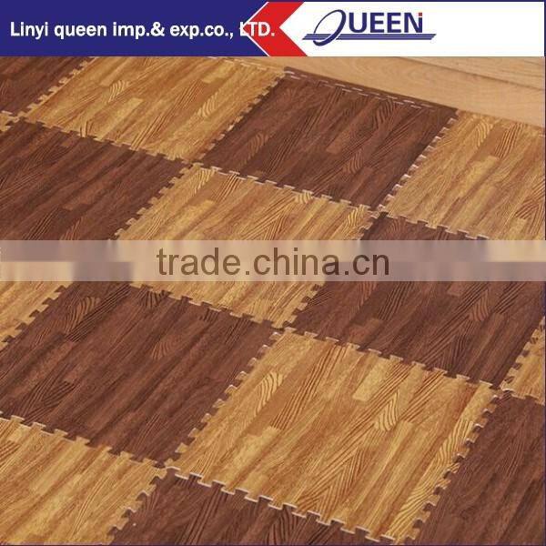 Waterproof interlccking wood floor mat