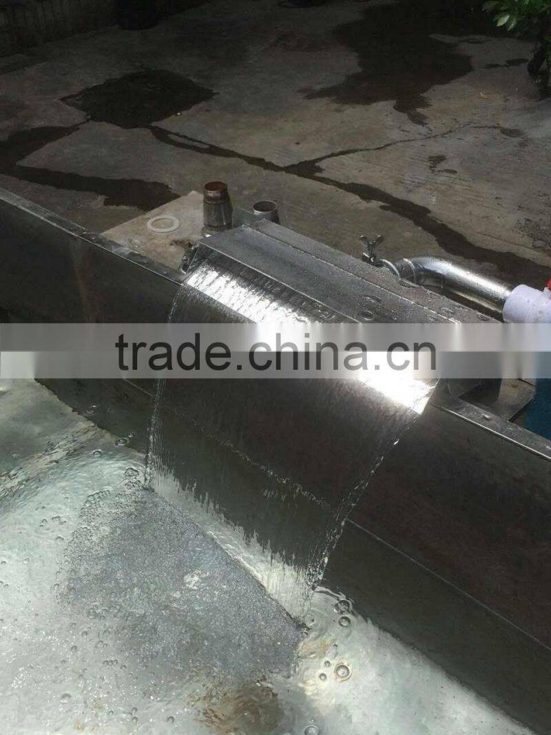 decorative indoor or outdoor artificial stainless steel Water feature wall fountain