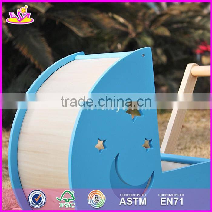 2017 New design safety outdoor toddlers wooden push walker W16E074