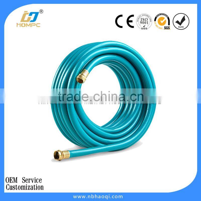 PVC watering spring garden hose with nozzle