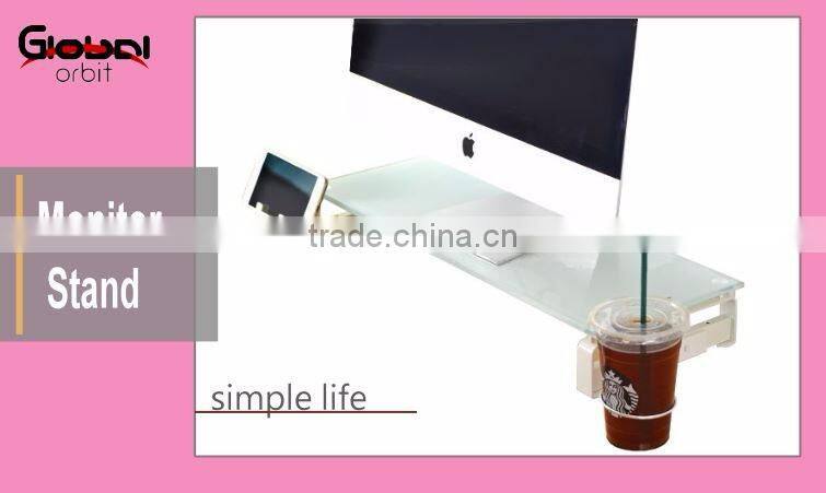 Tempered Glass Engabced And Refined Universal Monitor Laptop Stand Multimedia