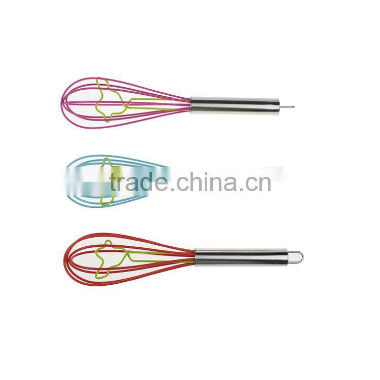high quality stainless steel kitchen egg whisk with good grip