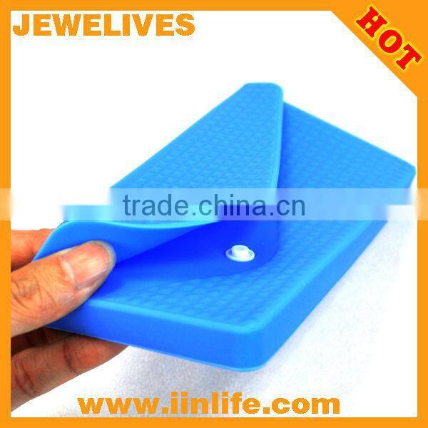 Lovely food grade silicone money bag for lady