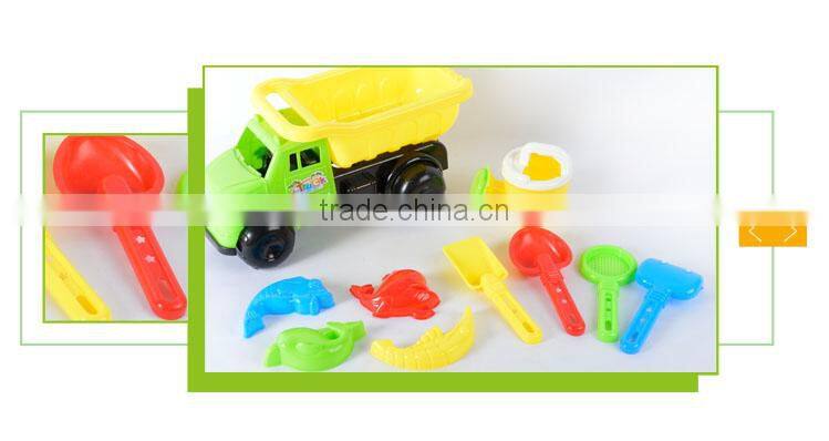 Wholesale outdoor beach sand set cheap plastic toy trucks