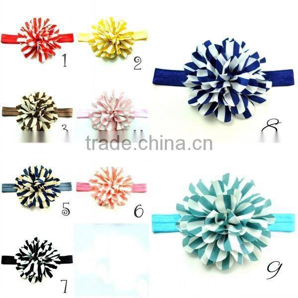 handmade fabric flower headband for kids hair accessories