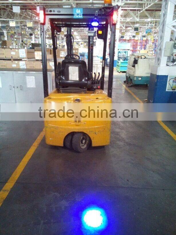 6W LED Spot Forklift Truck Blue Warning Lamp Safety Working Light110V IP68