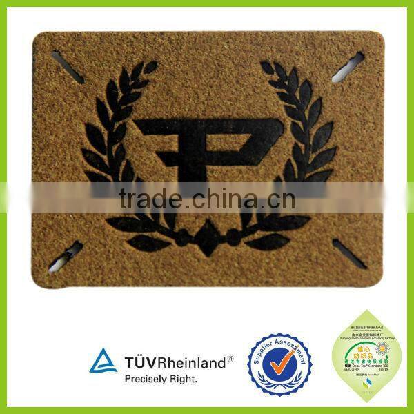 Factory Supply Cheap Prices!! custom design leather metal patches for garments