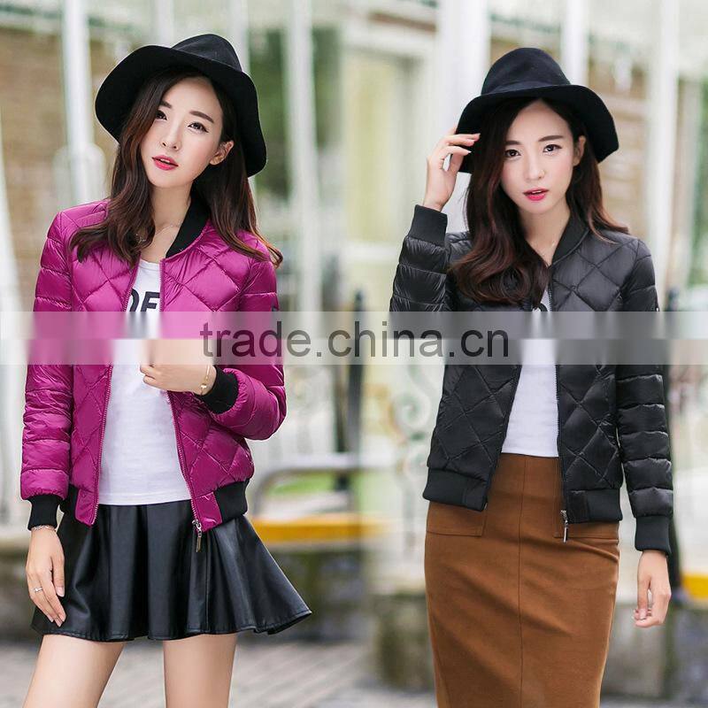 wholesale 100% cotton sateen custom embroidered winter bomber jacket