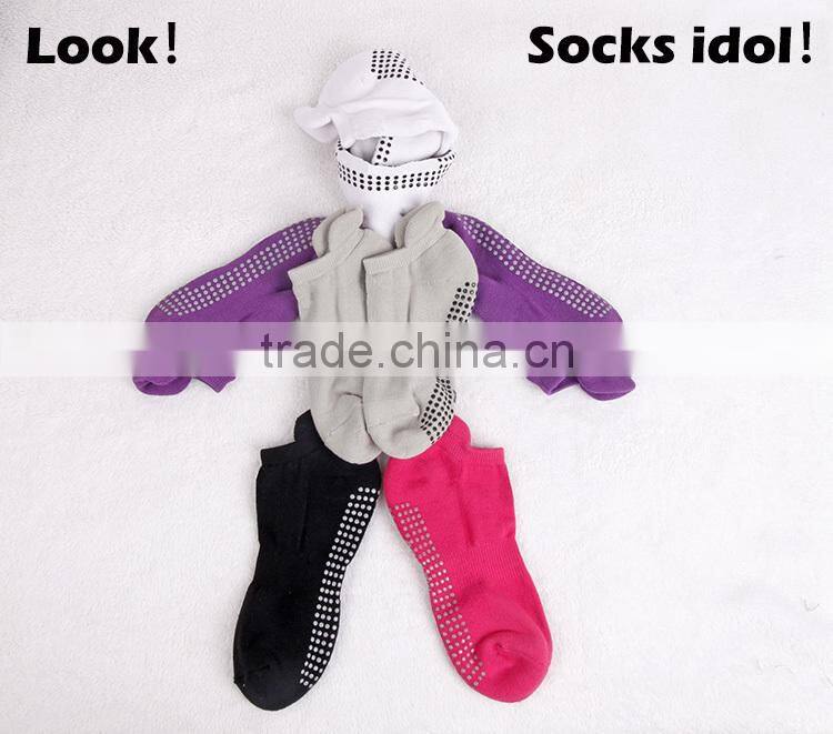 comfortable sport terry non slip bamboo women ankle socks