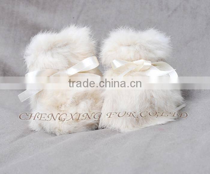 CX-SHOES-07 Genuine Rabbit Skin Child Shoe