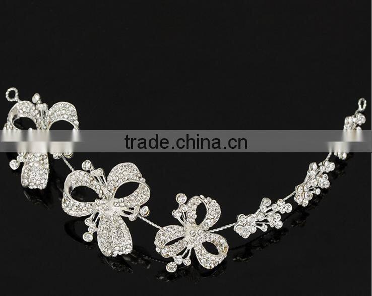 Zinc alloy Hair Accessories new design wedding hair hands decorative bridal headband for wedding party