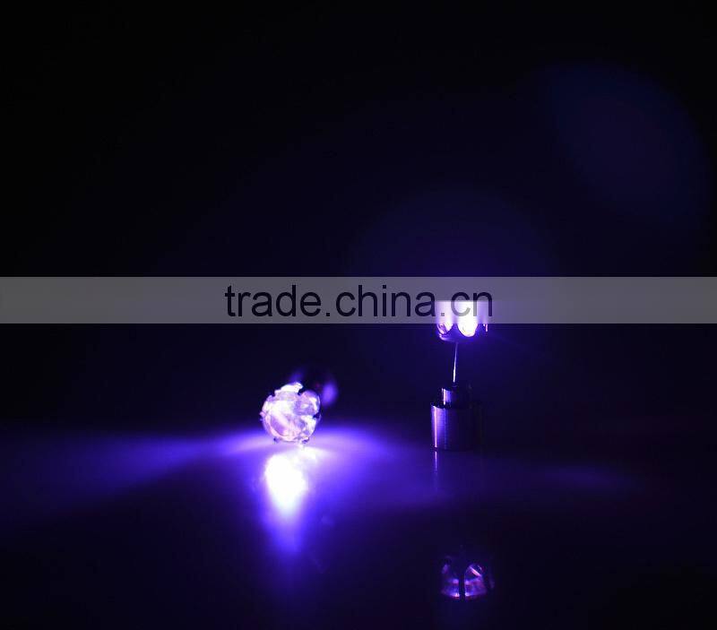 Wholesale Crystal Lighting LED Ear Stud new ear nail