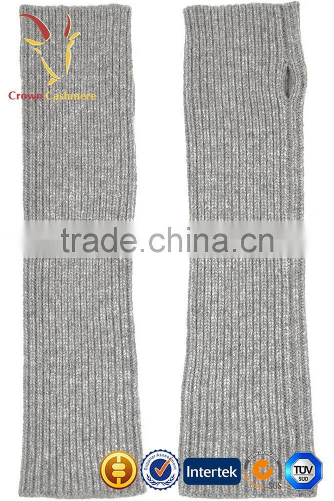Winter Knitted Women Fingerless Arm Warmer Gloves Cashmere Gloves