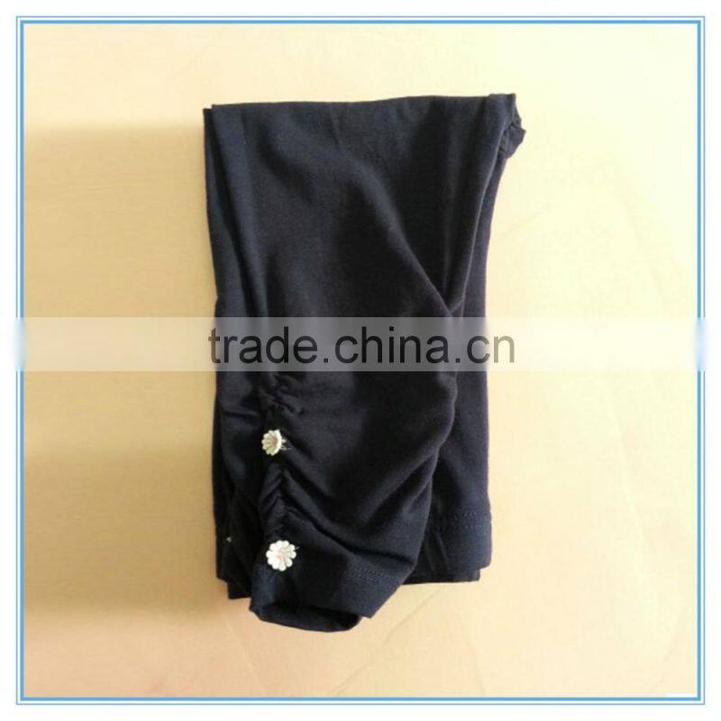 Comfortable cotton fabric children girl's leggings Stretch skinny leggings Skirt leggings