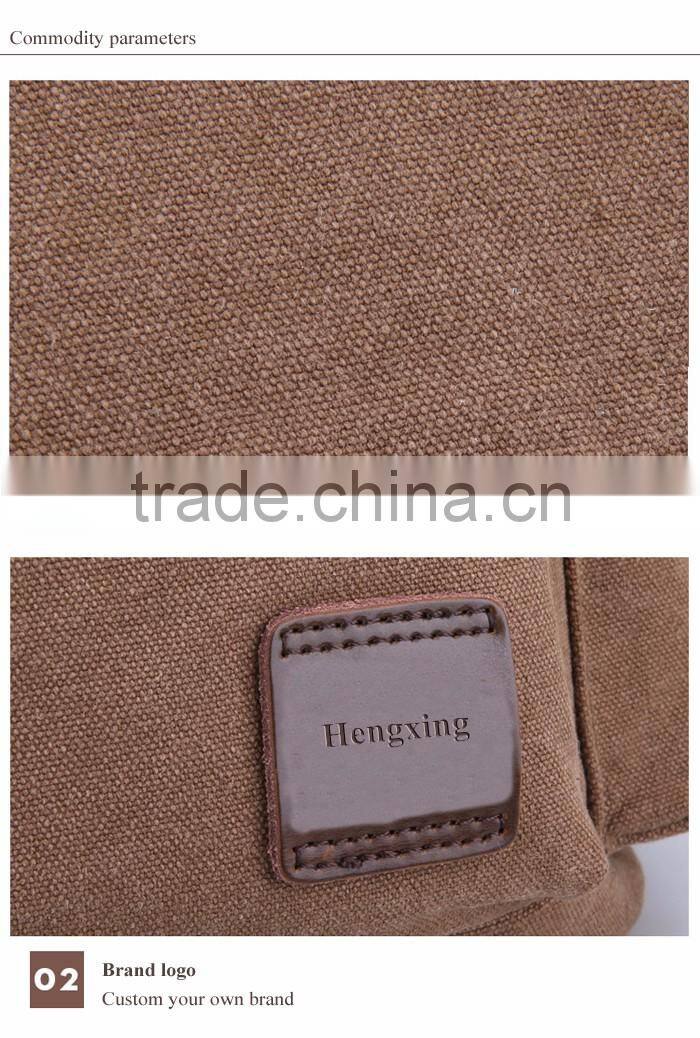 Custom Canvas school Backpack Bag