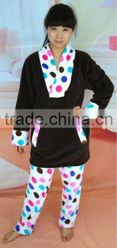 Wholesale Coral Fleece Fabric Girl In Pajamas Kimono Bathrobe