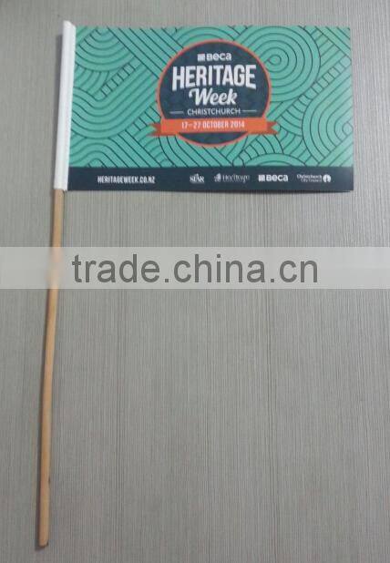 custom printed hand paper flag