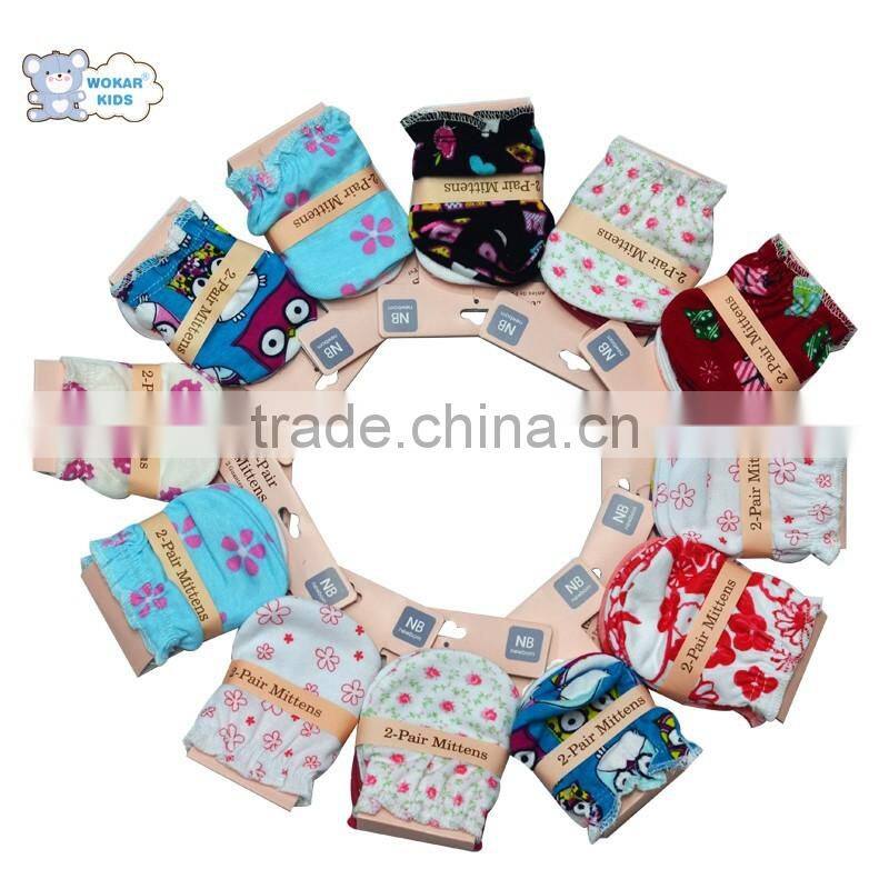 Cute keep warm baby mittens various colors