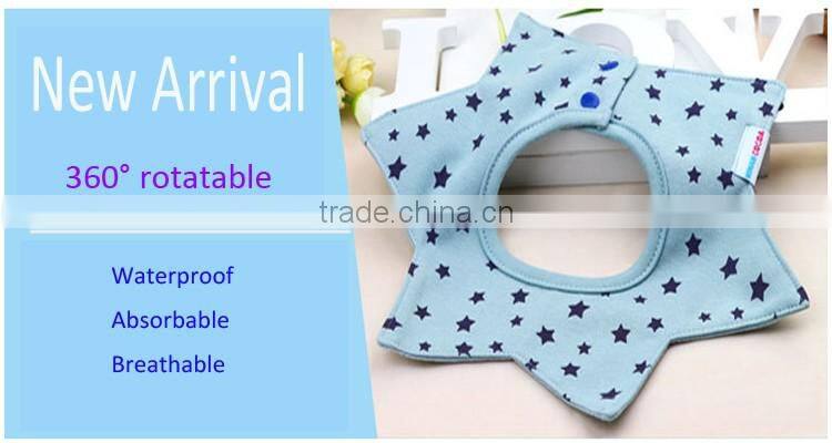 Waterproof cotton necklace pattern baby bibs