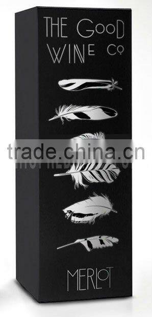 cardboard red wine box