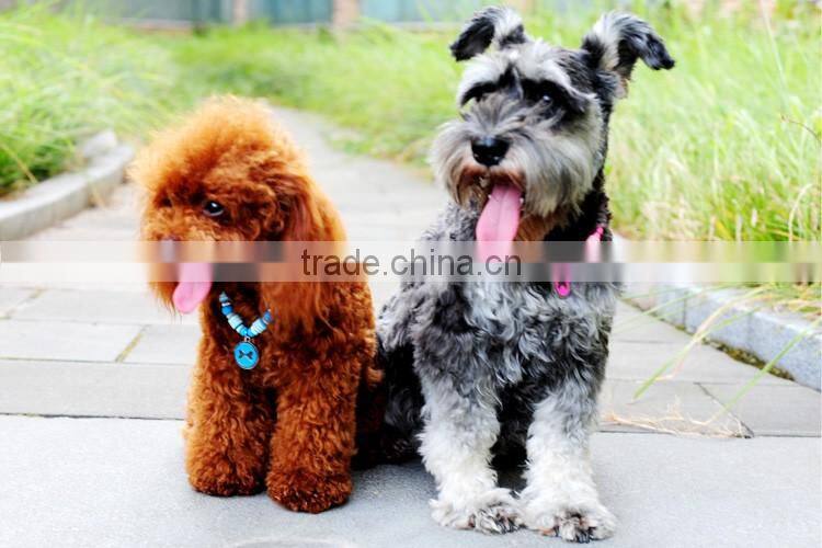 RH1911H dog necklace round bone brand pet necklace with Dog tag