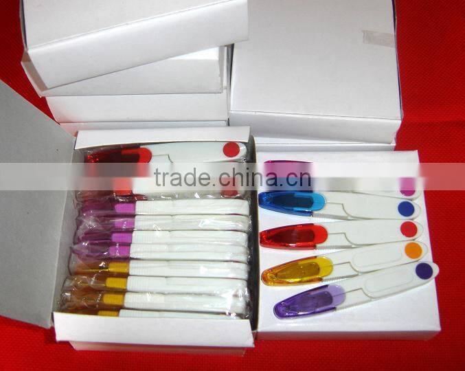 Transparent lid scissors, made in China, sewing scissors