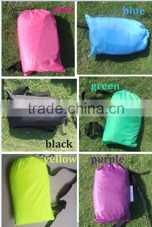 2017 air inflatable lounger/beach Air Sleeping Bag inflatable sofa bed lazy bed laybag