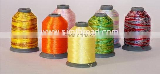 multicolor polyester spun sewing threads