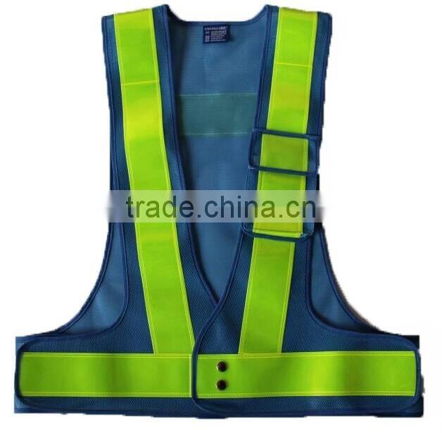 Customized Logo High Visibility Mesh Reflective Safety Vest With Pocket