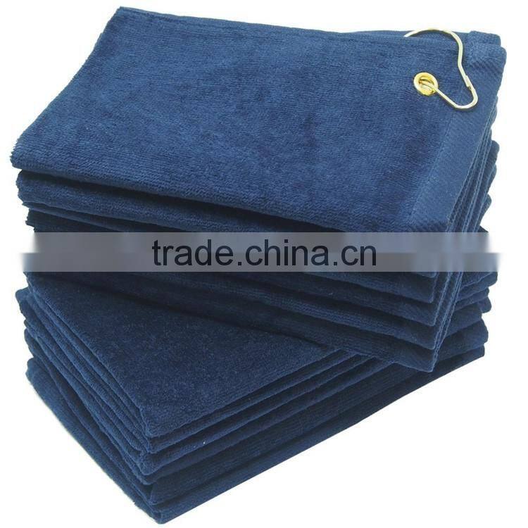 cheap mini golf towel with metal clip wholesale