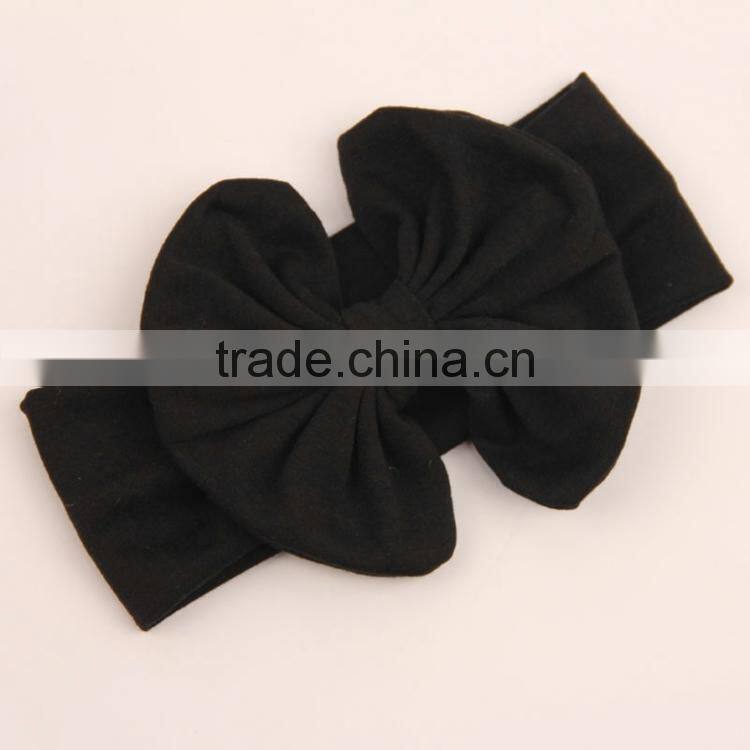 Boutique fancy baby messy bow head wrap , chic toddler girls hair headband M5062008