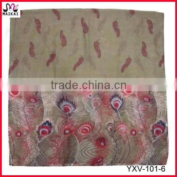 New design winter fashion heart printed muslim scarf