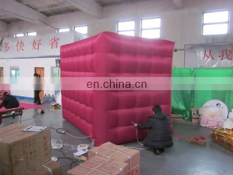 customized small inflatable air tent, led inflatable booth for sale