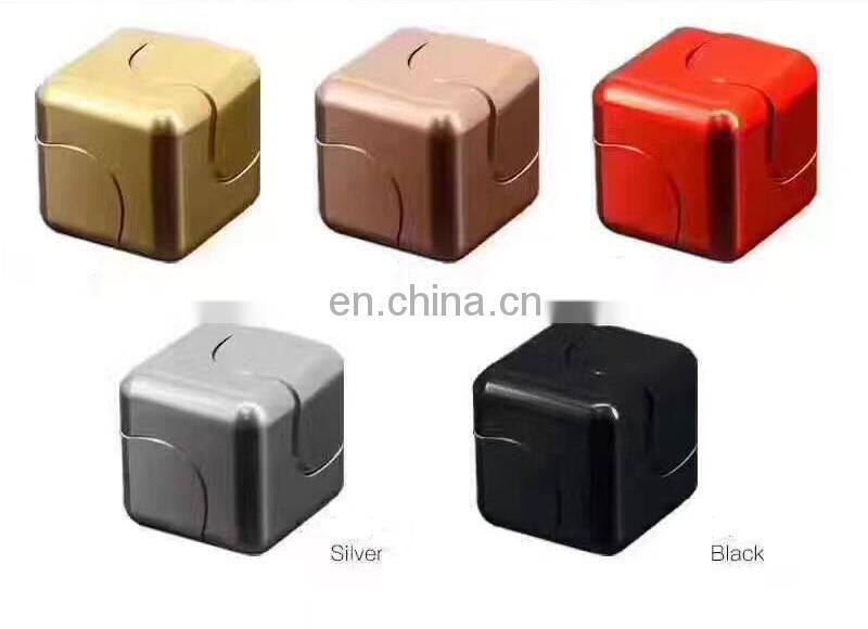 Pcc Team Square Spinner cube Fidget Toy EDC Fidgets cube Spinner For Autism and ADHD Increase Focus Square magic hand spinner