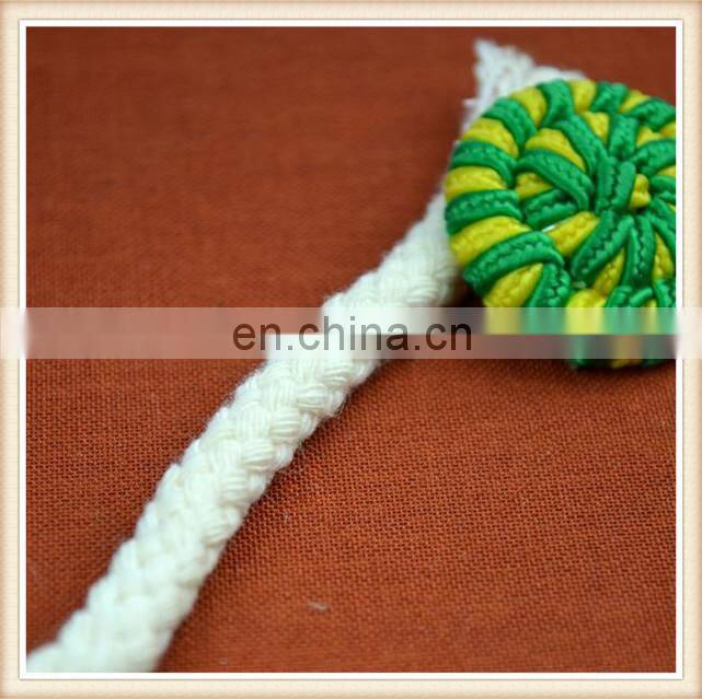 practical slim soft braided cotton rope for clothes made in China