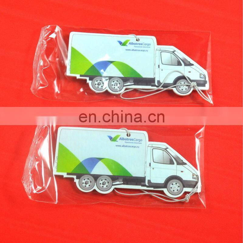 OEM factory price cartoon shape car air freshner , paper card air freshner