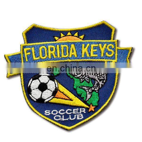 Embroidered brand logo custom embroidery patches sew on / iron for clothing