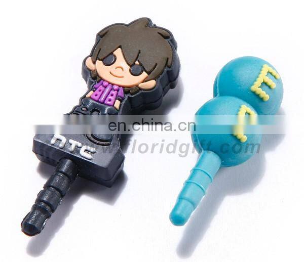 bespoke shape mini cute dust plug for mobile phone
