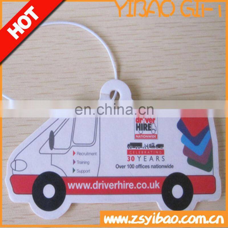 2016promotional heart shape hanger paper home air freshener car perfume/paper car air freshener