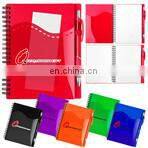 promotional customized notebook with notepad and hard cover