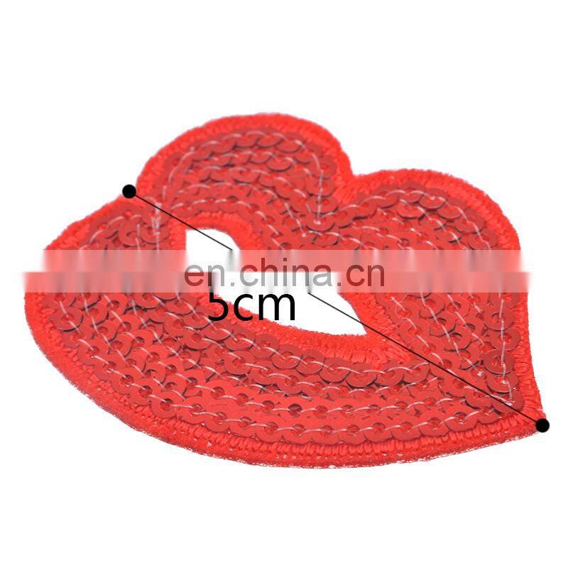 Fashion Ice Cream Banana Lip Sequins Patches For Kids