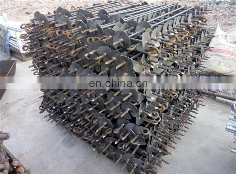 HDG forged mild steel No Wrench helix screw anchor rod