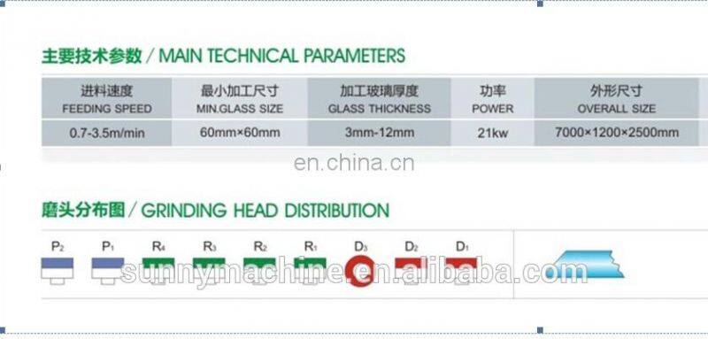 Abnormity Edge Grinding Machine/Glass edging machine