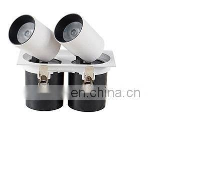 Twin adjustable led downlight housing parts 24W recessed led downlight