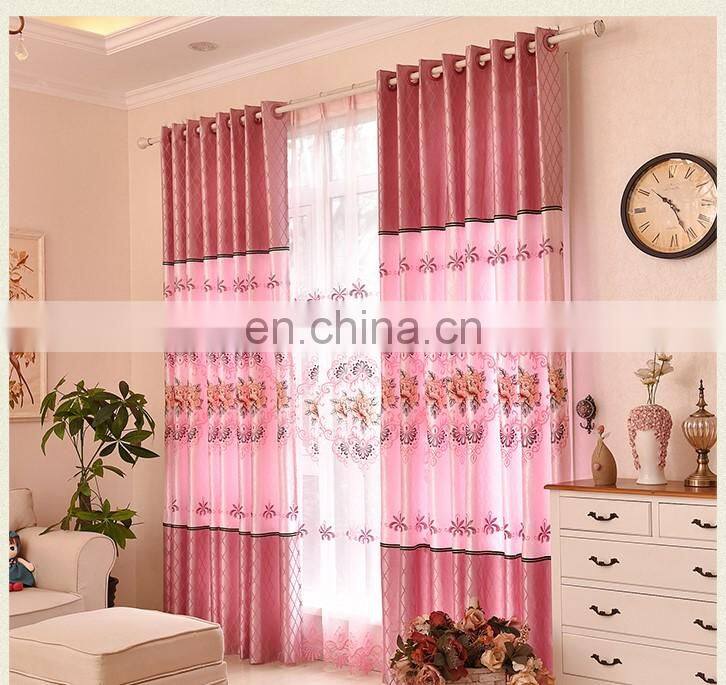 embroidered of home curtain and camouflage fabric blackout curtain