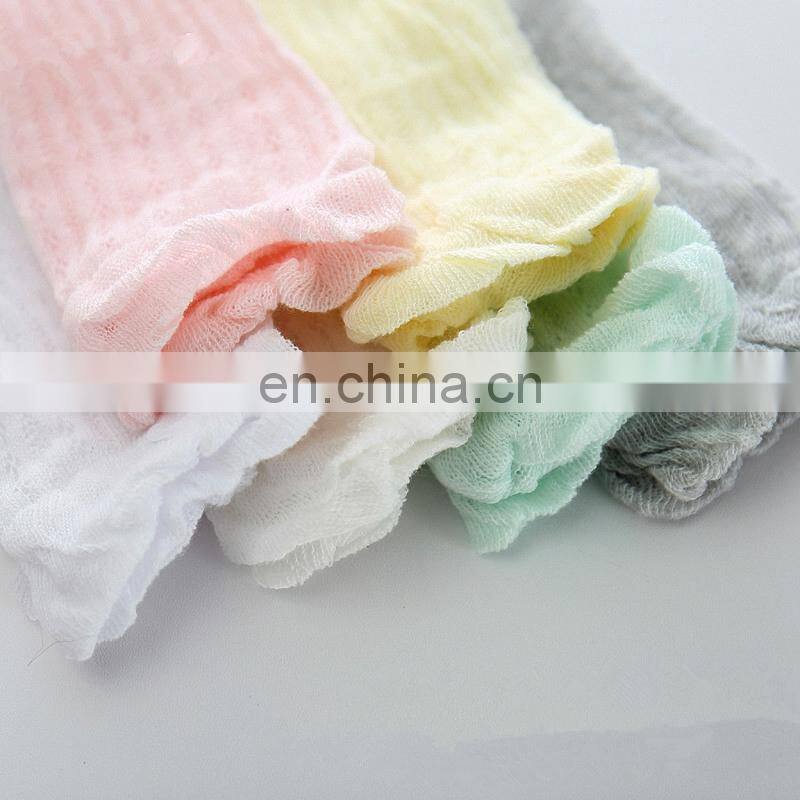 Baby Girl Summer breathable Socks Toddler candy color Knee high socks 6Colors 3Size