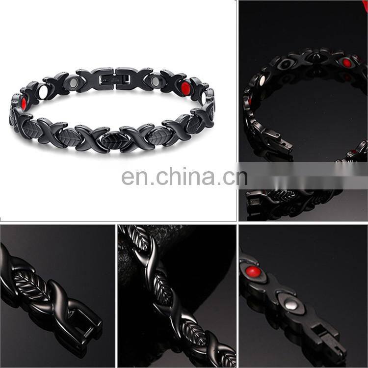 Hot selling Korea health benefit bio titanium lady magnetic bracelets 4 in 1